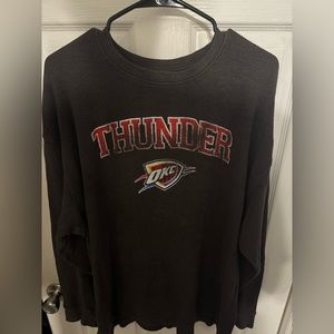 3XL Thunder Basketball Long Sleeve Shirt - Faded Look